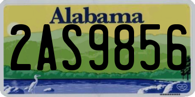 AL license plate 2AS9856