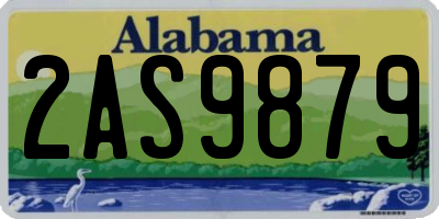 AL license plate 2AS9879