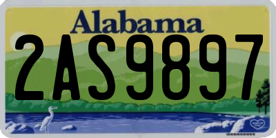 AL license plate 2AS9897