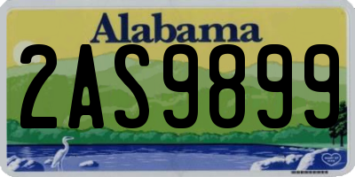 AL license plate 2AS9899