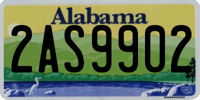 AL license plate 2AS9902
