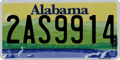 AL license plate 2AS9914