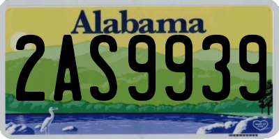 AL license plate 2AS9939