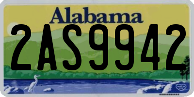 AL license plate 2AS9942