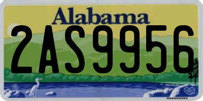 AL license plate 2AS9956