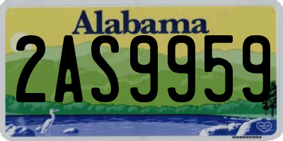 AL license plate 2AS9959