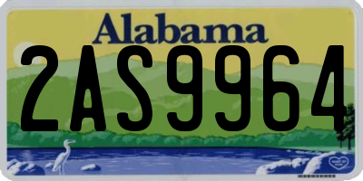 AL license plate 2AS9964