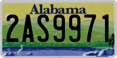 AL license plate 2AS9971