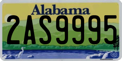 AL license plate 2AS9995