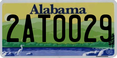AL license plate 2AT0029