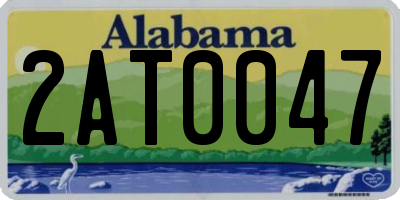 AL license plate 2AT0047