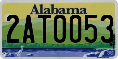 AL license plate 2AT0053