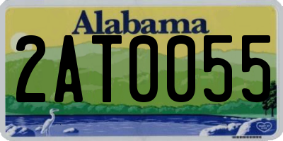 AL license plate 2AT0055