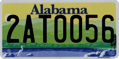 AL license plate 2AT0056