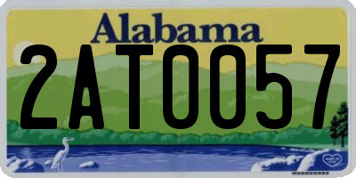AL license plate 2AT0057