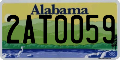 AL license plate 2AT0059