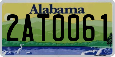 AL license plate 2AT0061