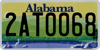 AL license plate 2AT0068