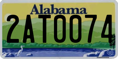 AL license plate 2AT0074