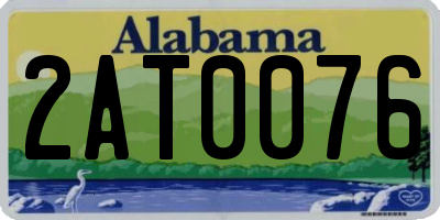 AL license plate 2AT0076