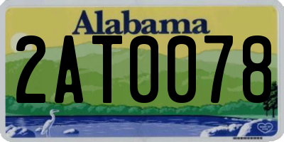 AL license plate 2AT0078