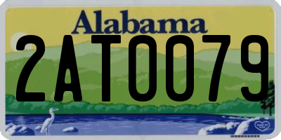 AL license plate 2AT0079