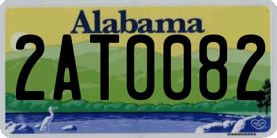AL license plate 2AT0082