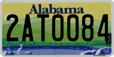 AL license plate 2AT0084