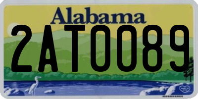 AL license plate 2AT0089