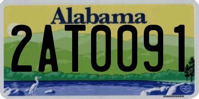 AL license plate 2AT0091
