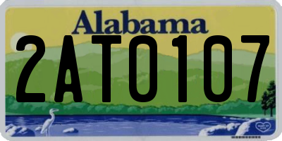 AL license plate 2AT0107