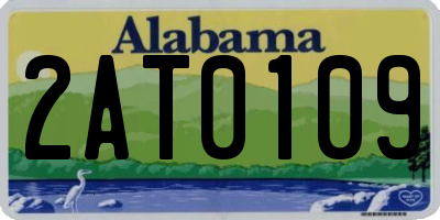AL license plate 2AT0109