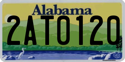 AL license plate 2AT0120