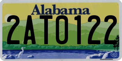 AL license plate 2AT0122