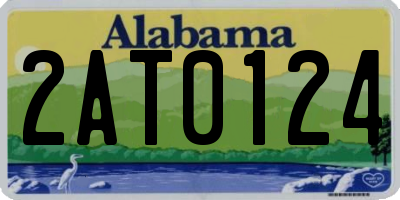 AL license plate 2AT0124