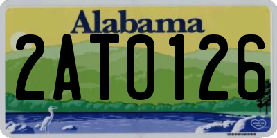 AL license plate 2AT0126
