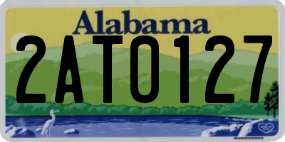 AL license plate 2AT0127