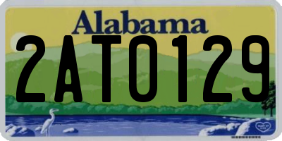 AL license plate 2AT0129