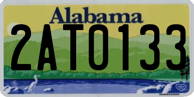 AL license plate 2AT0133