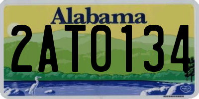 AL license plate 2AT0134