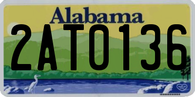 AL license plate 2AT0136