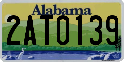 AL license plate 2AT0139