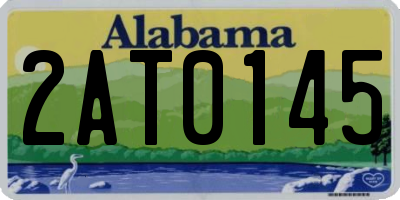 AL license plate 2AT0145