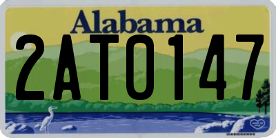 AL license plate 2AT0147