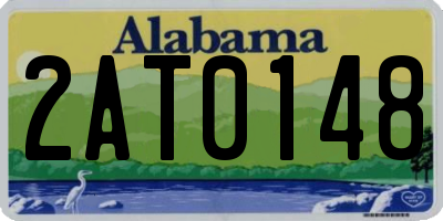 AL license plate 2AT0148