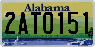 AL license plate 2AT0151