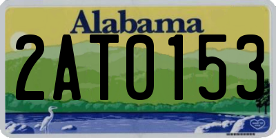 AL license plate 2AT0153