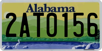 AL license plate 2AT0156