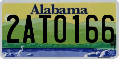 AL license plate 2AT0166