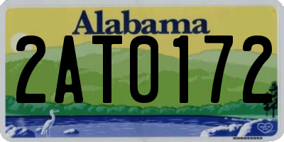 AL license plate 2AT0172